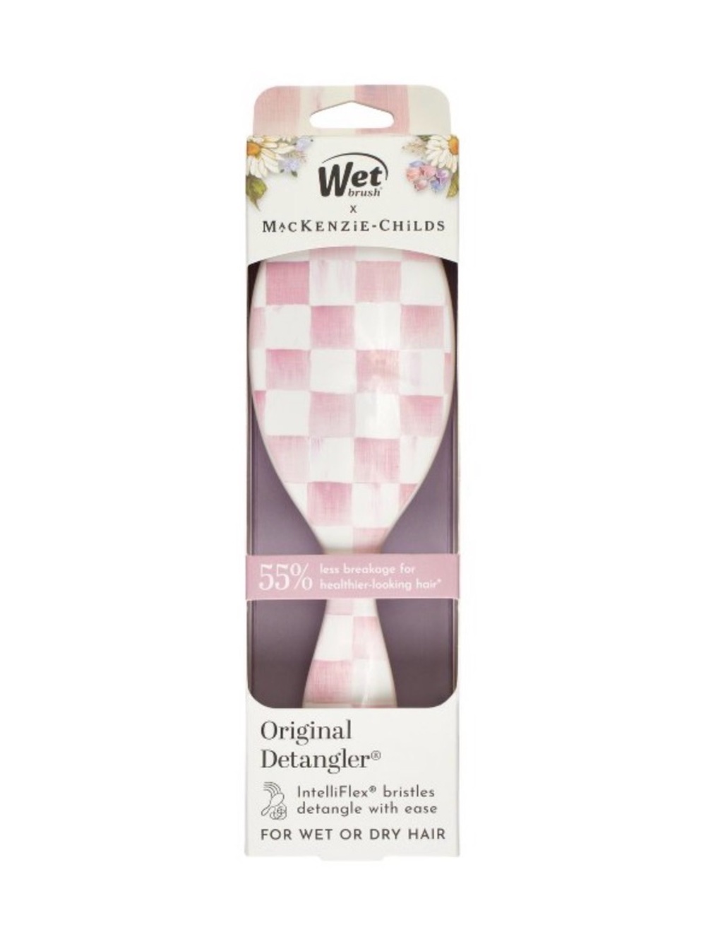 Wet Brush x MacKenzie-Childs Pink Check Original Detangler new in box